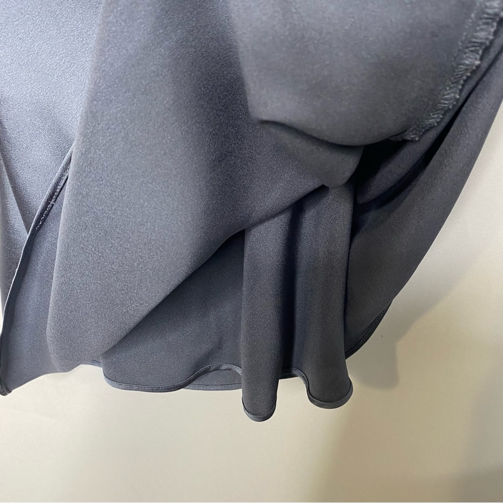Abercrombie and Fitch Blue Satin Cowl Neck Mini Slip Dress XS Tall - Picture 7 of 7
